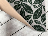 Soft Polyester Door Mat - Grey/Green - 40cm x 60cm