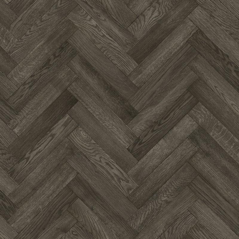 Lifestyle Essentials - Charcoal Herringbone Vinyl